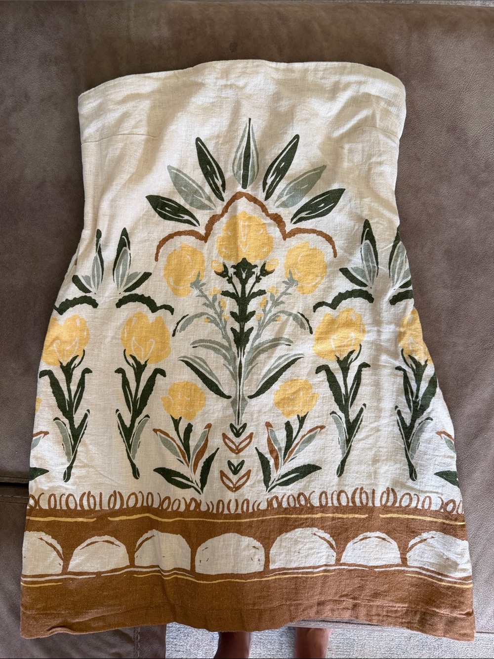Abercrombie & Fitch Strapless Linen Mini Dress - Picture 4 of 5